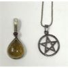 Image 2 : 2 Sterling Silver Pendants & 16" Chain