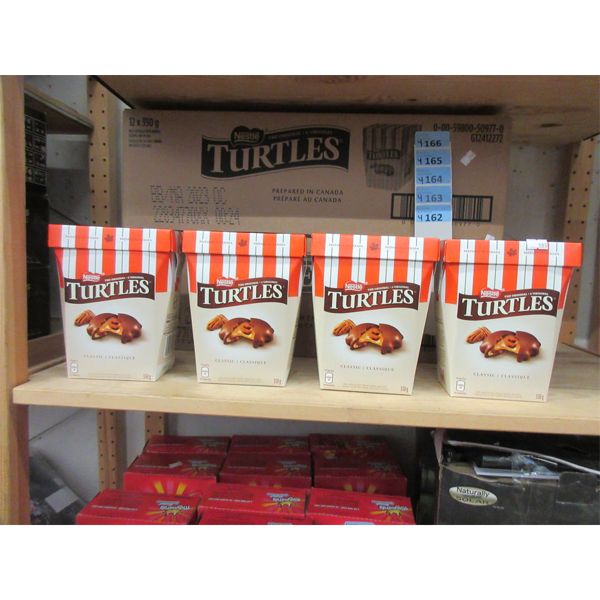 Four 360 g Boxes of Turtles Original Chocolates