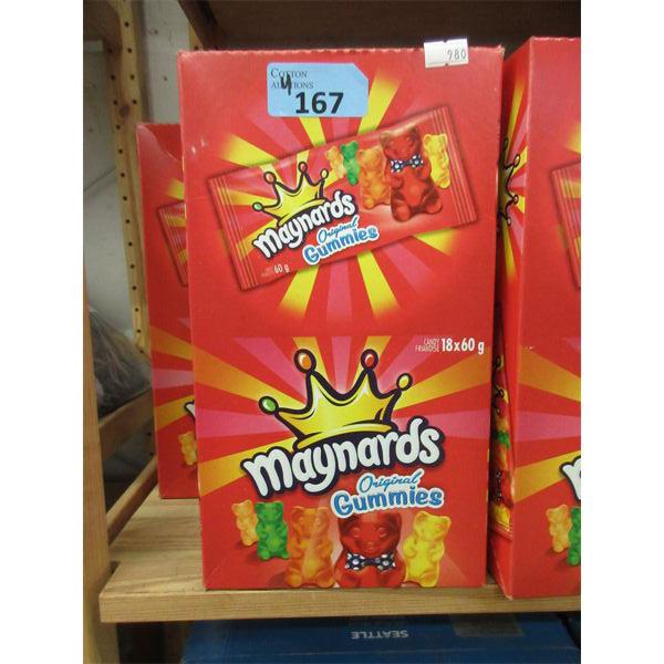 4 Boxes of Maynards Original Gummy Bears