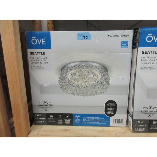 Ove "Seattle" LED Flush Mount Ceiling Light