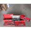 Image 1 : Two 16" Red Metal Tool Boxes and Contents