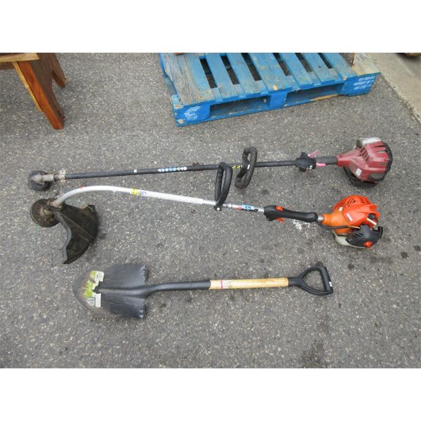 Garden Spade & 2 Weed Trimmers