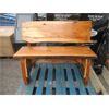 Image 1 : Handcrafted Solid Wood 40" Long Garden Bench