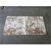 Image 1 : New Beige Slip Resistant Fun Fur Mat - 64" x 33"