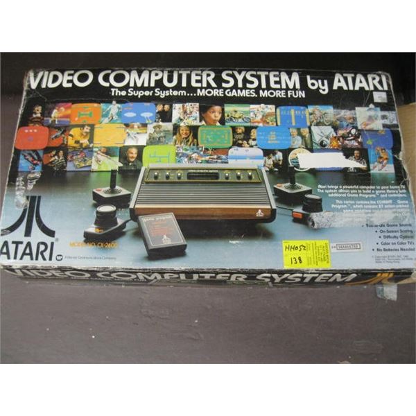 ATARI VIDEO COMPUTER SYSTEM W/ORIGINAL BOX