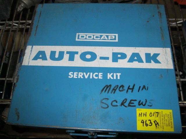 Auto Pac 300 AUTO PAC SERVICE KIT PARTS BIN W/CONTENTS - Dodds Auction