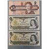 Image 1 : Canadian Banknotes - 2 x $1 and 1 x $2