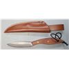 Image 1 : Bushlite Sheath Knife - New - Russell Design Copy - Leather Sheath