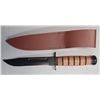 Image 2 : USMC Fighting Knife - Ka-Bar Copy - NEW c/w Leather Sheath