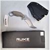Image 2 : RUIKE Knives F181-W Sandvik Stainless Steel Fixed Blade Tactical Knife with Rear Safety Ring, Fully 