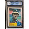 Image 1 : GCG Graded 1983 Rickey Henderson O-Pee-Chee NR-MT 7.5 A's Trading Card