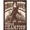 Image 1 : Tin Sign - Hide & Seek World Champion - Sasquatch - NEW 16" x 12.5"