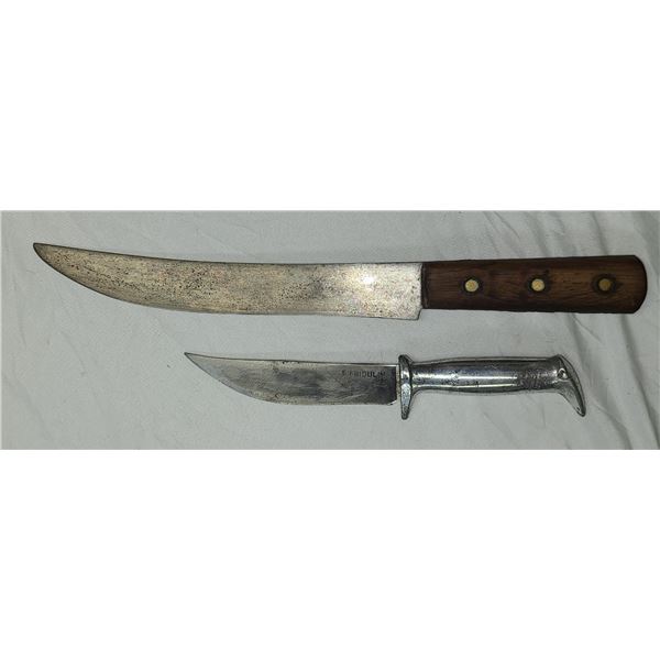 Hand Crafted Knife - Silver Handle - Rock Creek BC