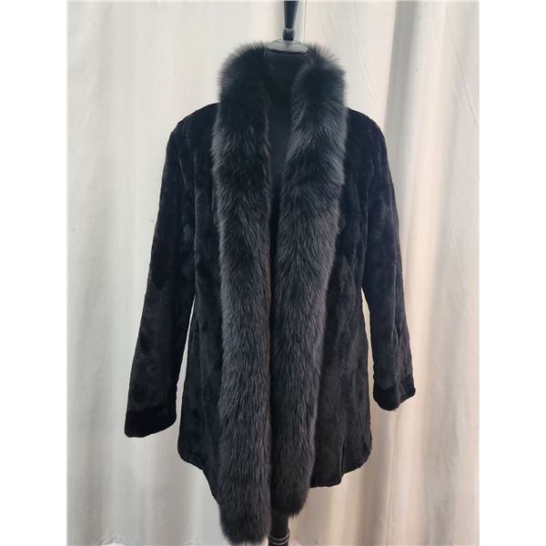 Black Sheared Mink Coat