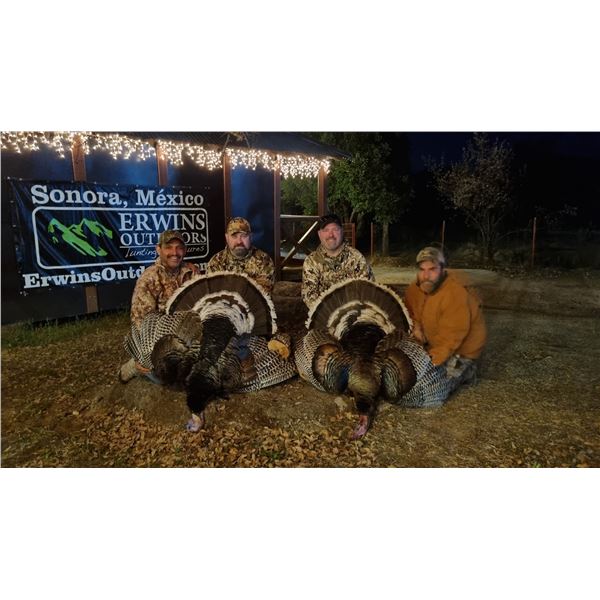 FIVE DAY / FOUR NIGHT GOULDS TURKEY HUNT IN MEXICO FOR TWO HUNTERS