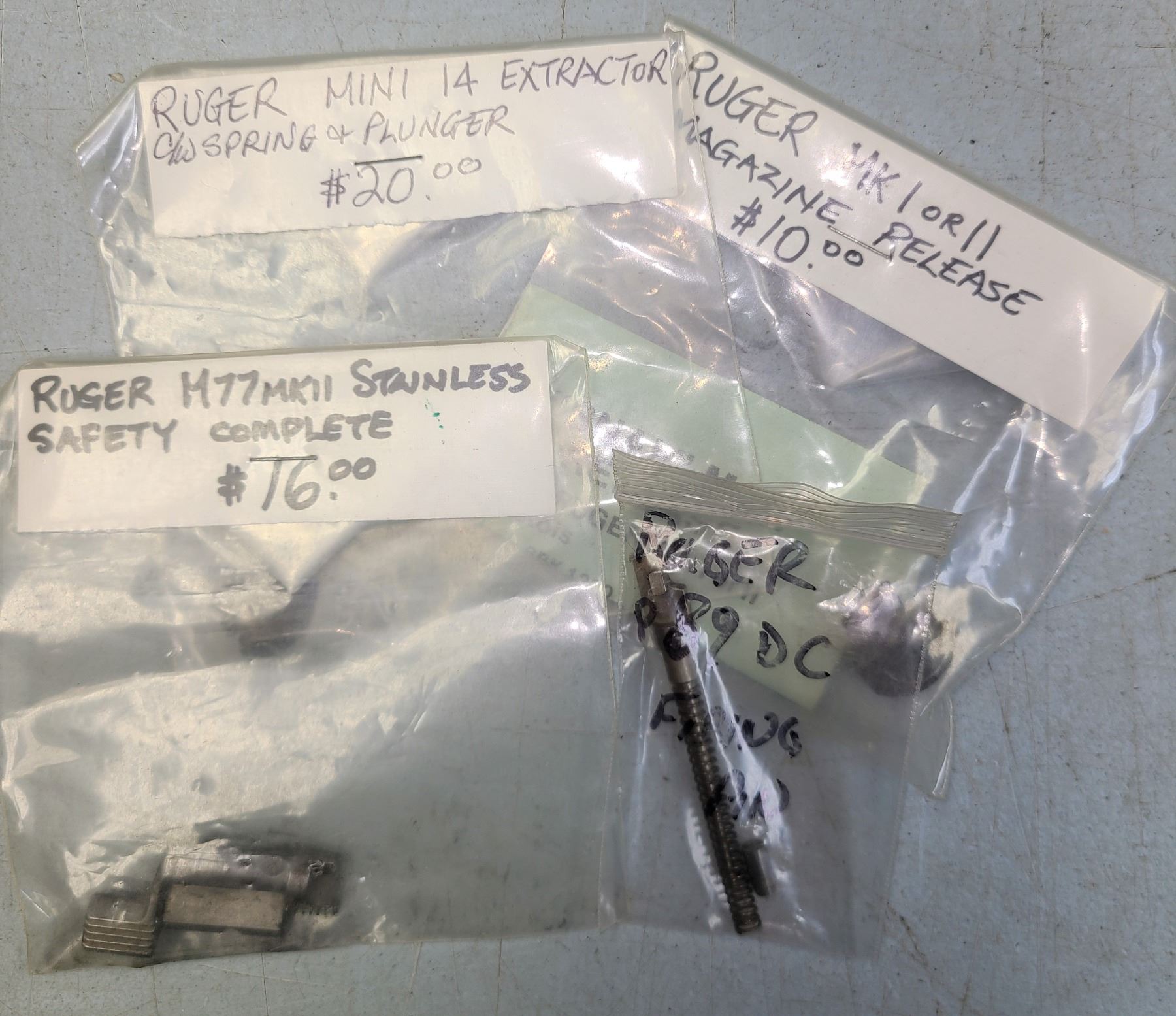 Ruger M77 Safety, Mini 14 Extractor & Ruger Mk1 Mag Release