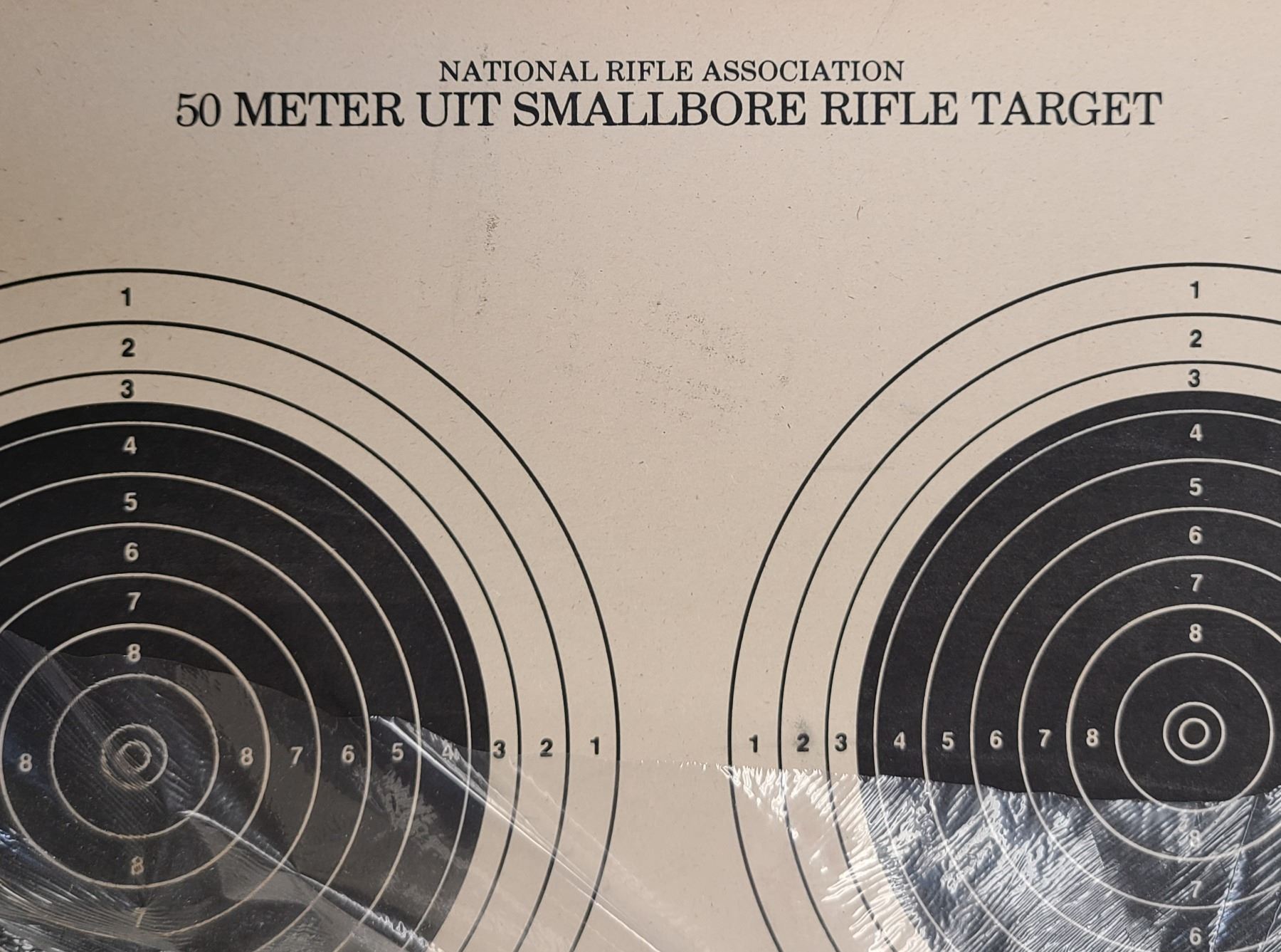 50 Range Target NRA 50 Meter Small Bore Rifle Targets - 80 Sheet Pack