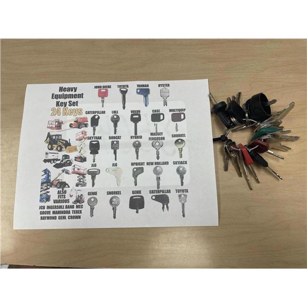 HEAVY EQUIPMENT KEY SET