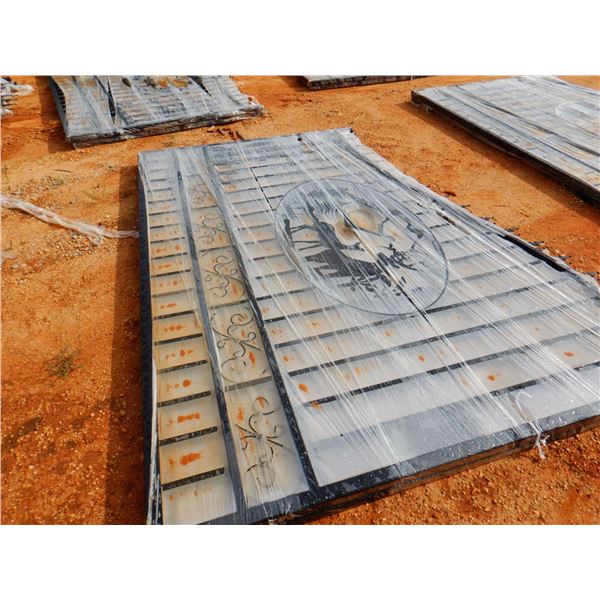 GREAT BEAR 20' WROUGHT IRON GATE, DEER SCENE (C6)