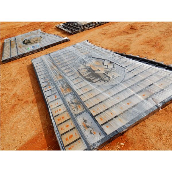 GREAT BEAR 20' WROUGHT IRON GATE, DEER SCENE (C6)