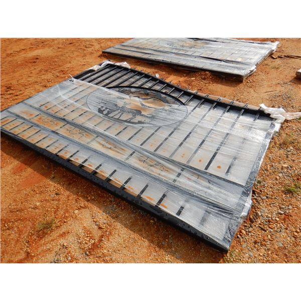 GREAT BEAR 20' WROUGHT IRON GATE, DEER SCENE (C6)