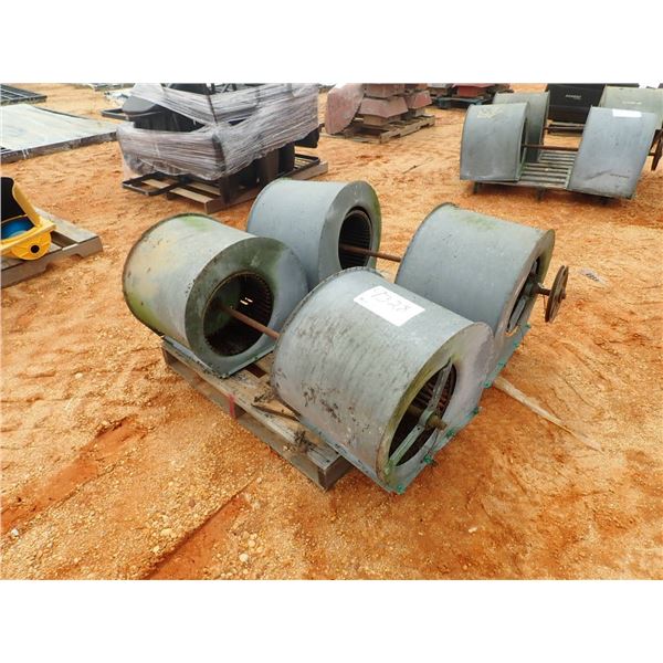 (1) PALLET SQUIRREL CAGE FANS (2 SETS OF 2)