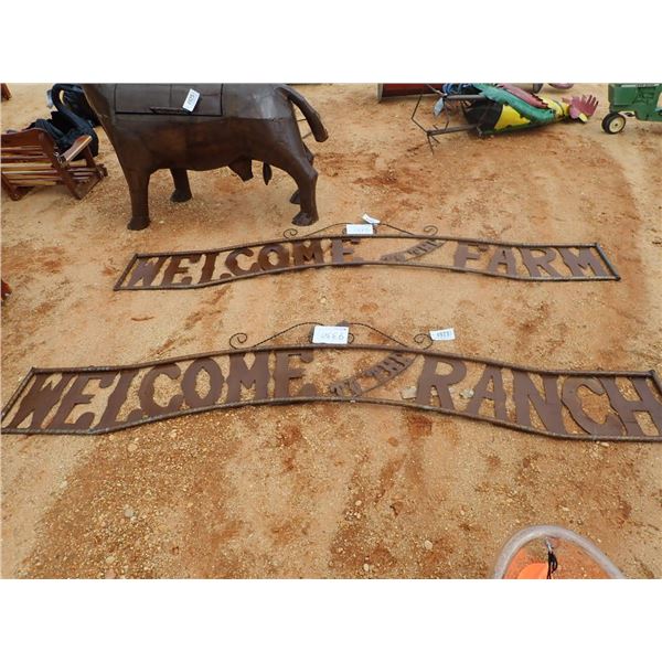 WELCOME TO RANCH METAL SIGN (C6)