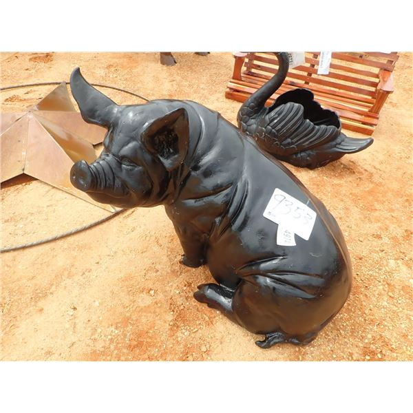 ALUMINUM PIG, METAL ART