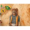 Image 2 : WOODEN COWBOY CARVING, 5' TALL