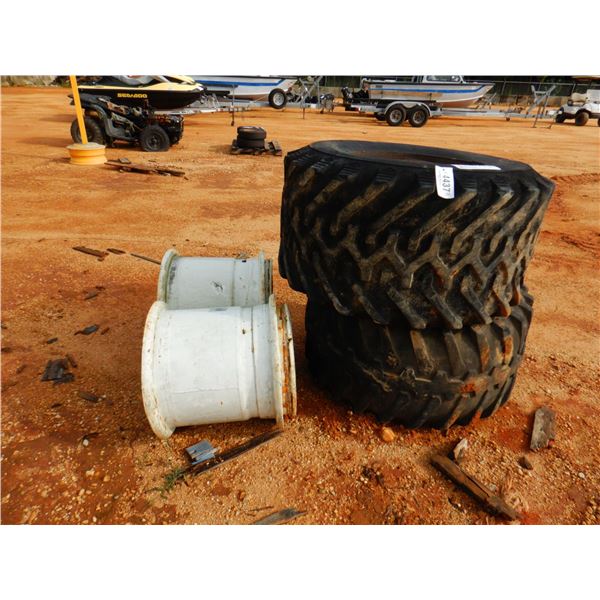 (2) 42 X 25-00.20 TIRES & RIMS NHS (C7)