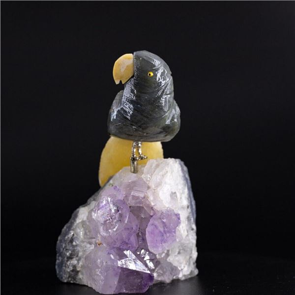 Natural Stone Handcarved Quartz Bird