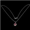 Image 3 : Natural Oval Red Ruby 8x6 MM Pendant