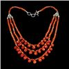 Image 1 : Natural Rare Brazil Orange Carnelian 216 Cts  Necklace