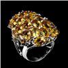 Image 3 : Natural Unheated Oval Brazil  Citrine Ring