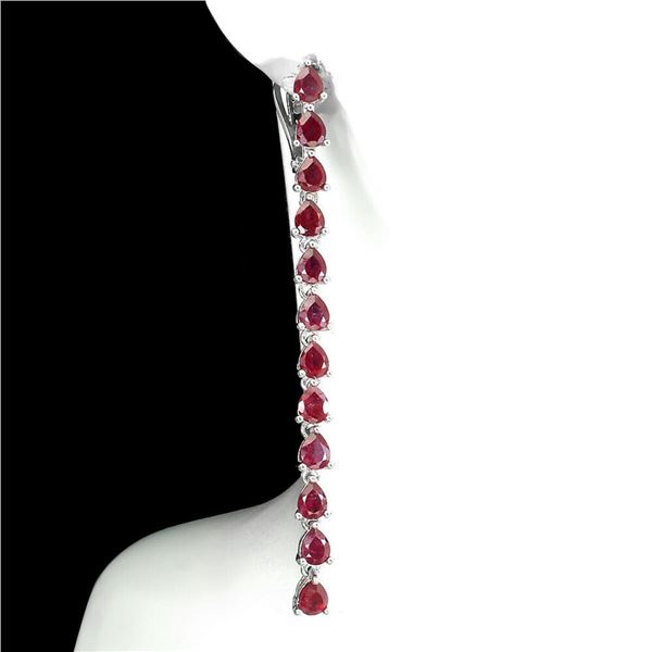 Natural Pigeon Blood Red Ruby Earrings