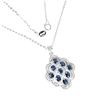 Image 2 : Natural Sapphire White Topaz Necklace
