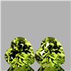 Image 1 : Natural Green Yellow Mali Garnet Heart Pair {Flawless-VVS}