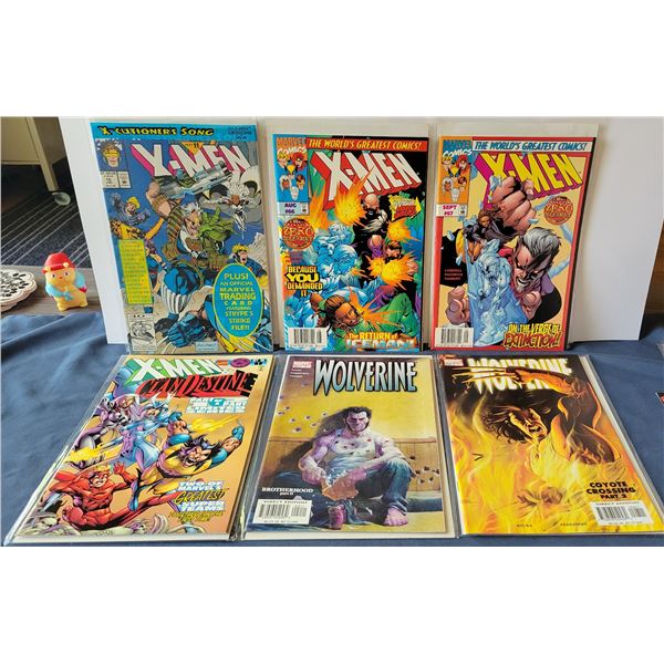 6 Assorted Marvel Comics