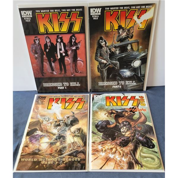 4 KISS Comics