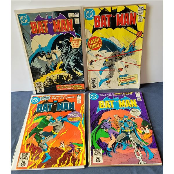 4 Batman Comics 1980s