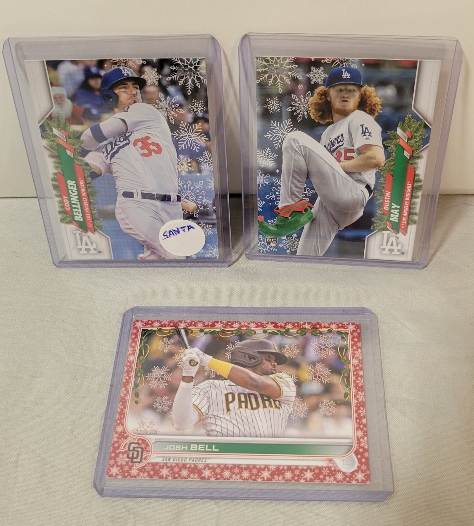 3x MLB Holiday Cards