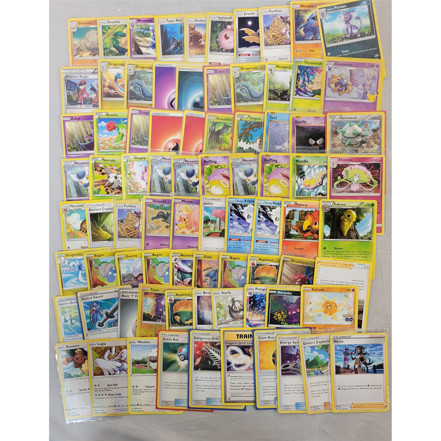 80 Random Pokemon Cards F