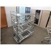 Image 1 : Stainless Steel Rack On Wheels & 4 Small Carts