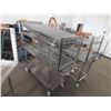 Image 2 : 5 Stainless Steel Carts On Wheels