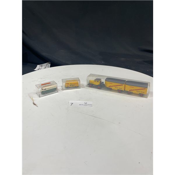 3 Collectable Die-Cast Cars