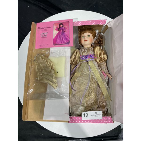 Treasure Collection Paradise Galleries Doll with Gold Dress & Wings" Angel of Joy"