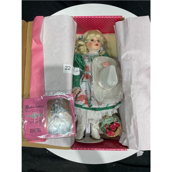 Treasure Collection Paradise Galleries Doll " Paper Roses"