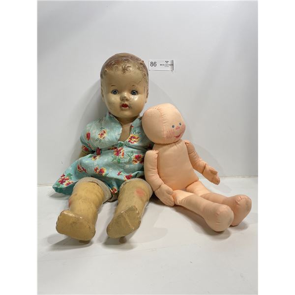 2 Vintage Dolls