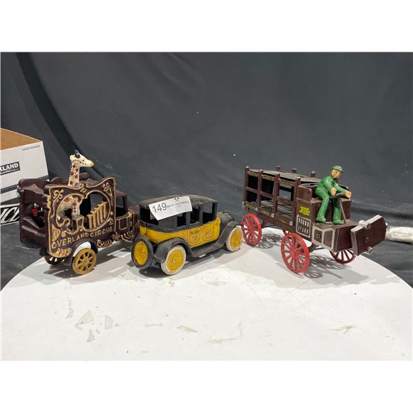 Collectible Steel Antique Cars And Carriage