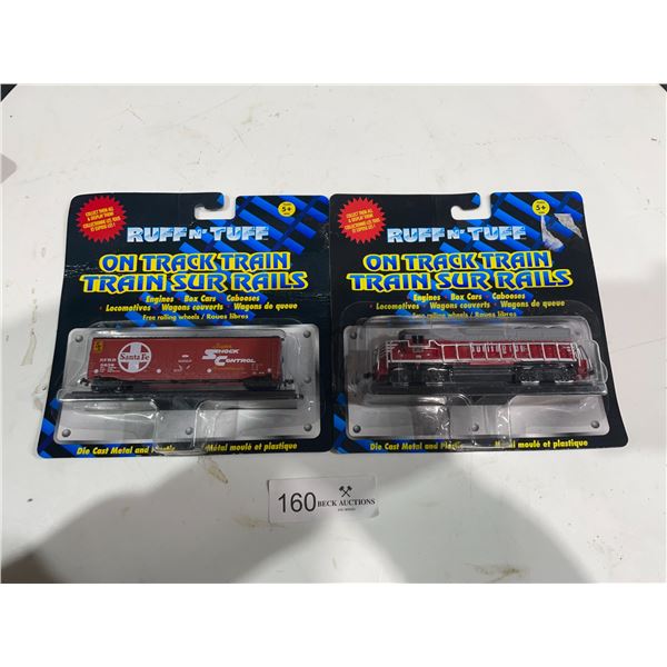 2 Ruff N' Tuff On Track Train Die Cast Metal